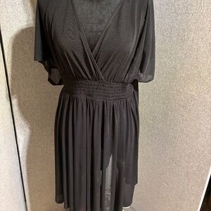 Black See-Through Coverup